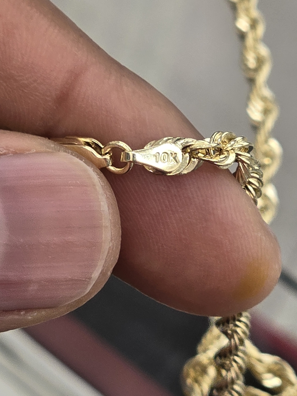 10k Real Gold Rope Chain 4mm 24 Inches - Picture 8 of 10